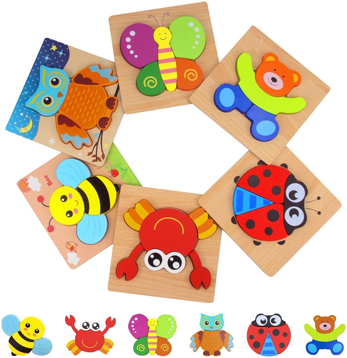 Project Montessori™ Animal Puzzles 6 PACK