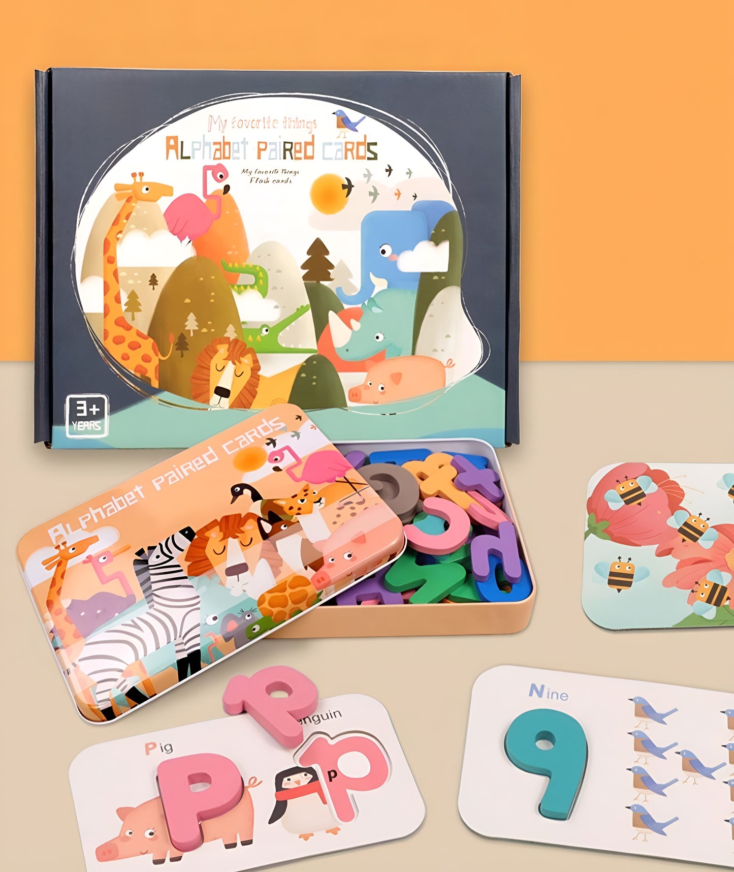 Best Seller: Alphabets & Numbers Wooden Flash Cards