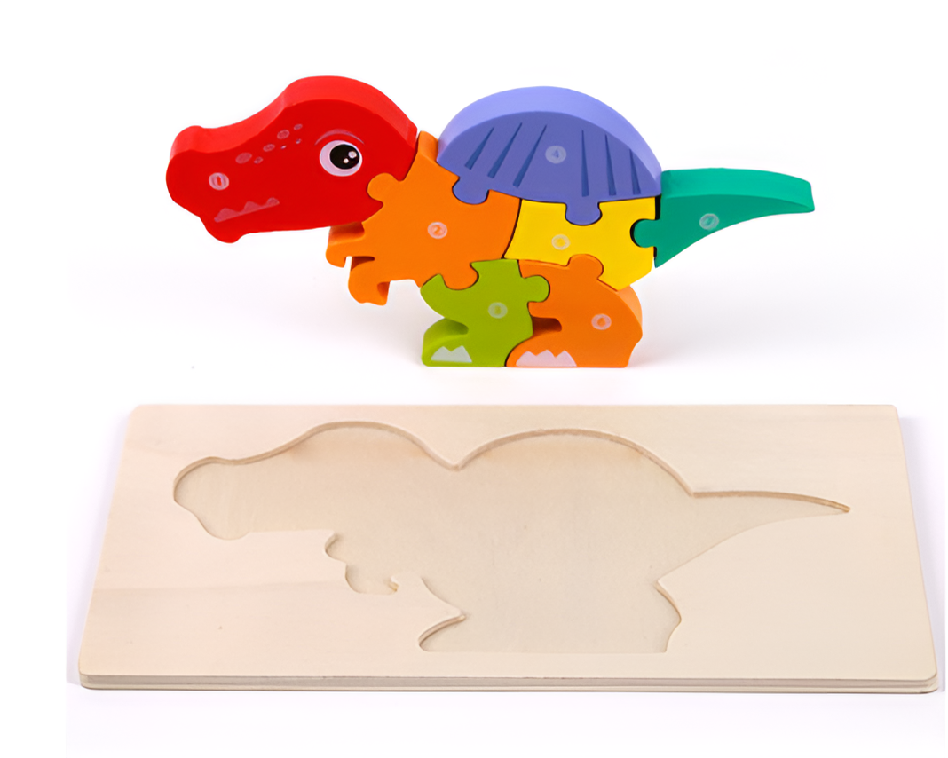 Montessori Wooden Dino 3D Puzzle