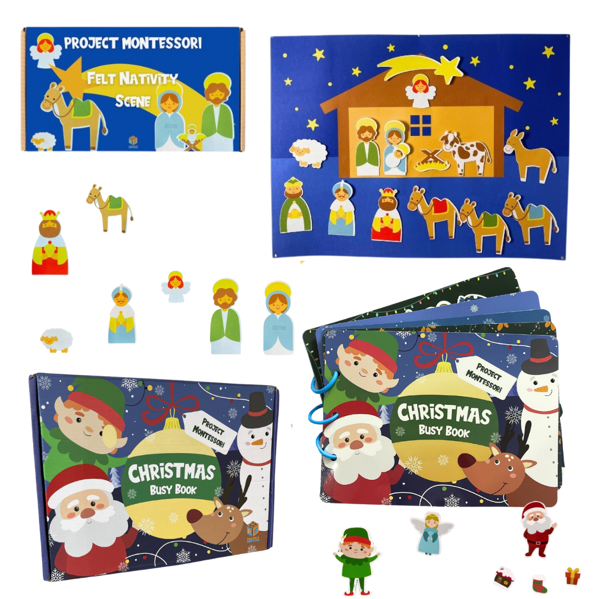 Project Montessori Bundle: Christmas Busy Book & Nativity Scene – 10% Off!