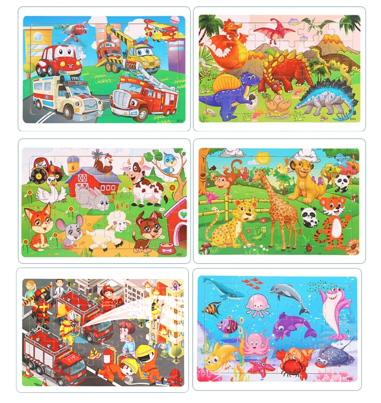 Best Seller: Preschool Jigsaw Puzzles 6 PACK