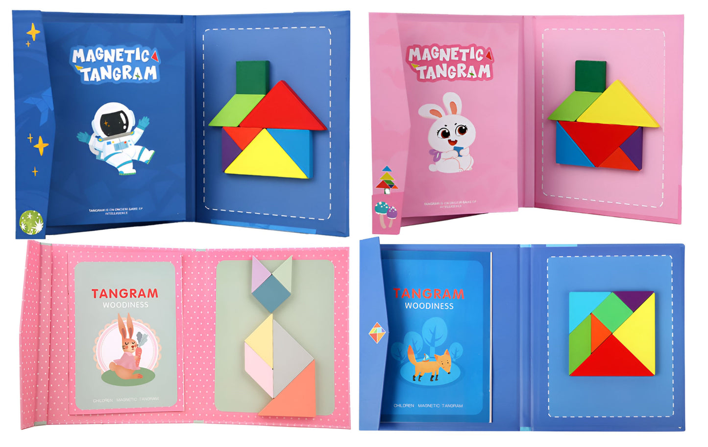 Montessori Magnetic Tangram Book