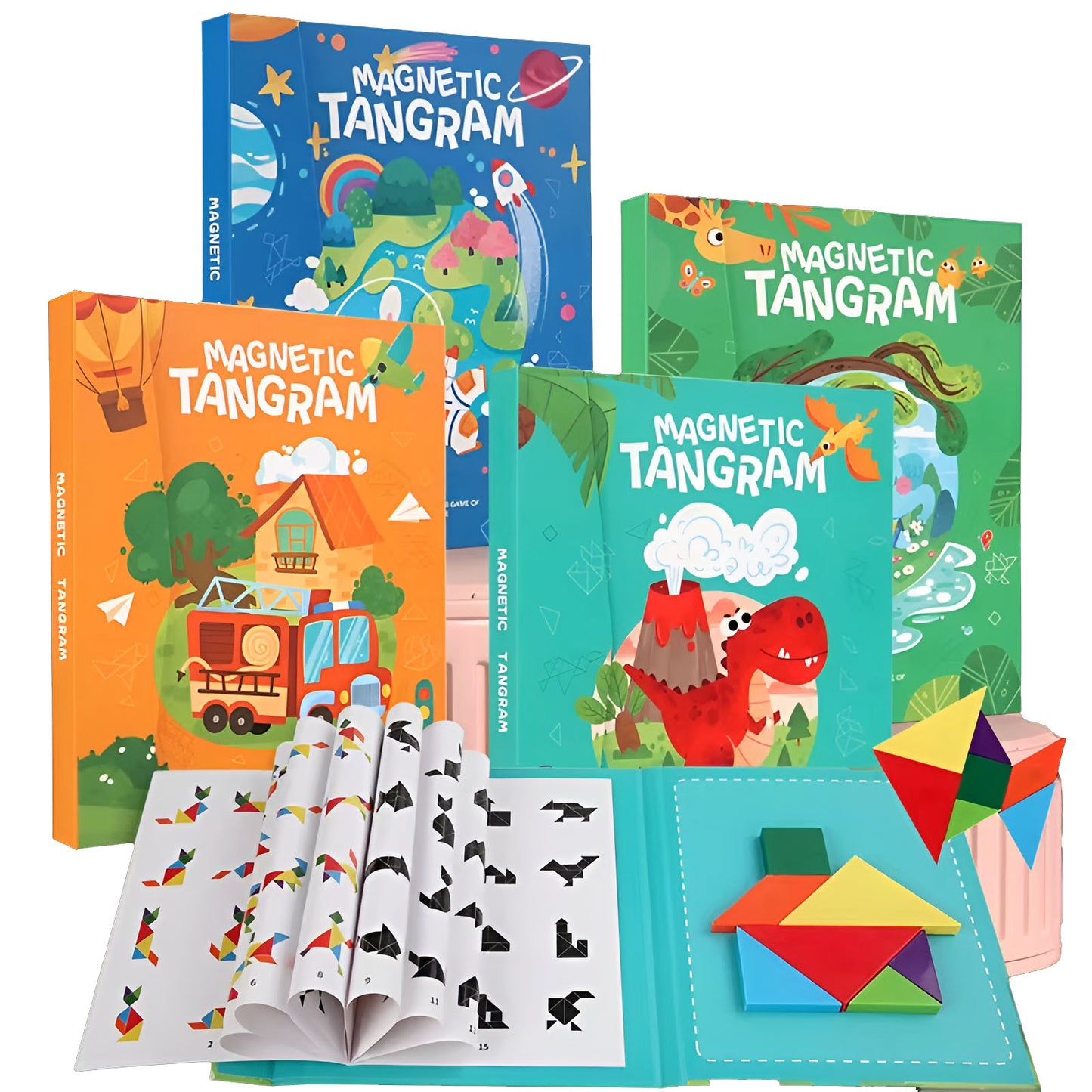 Montessori 3D Tangram Magnetic Puzzle