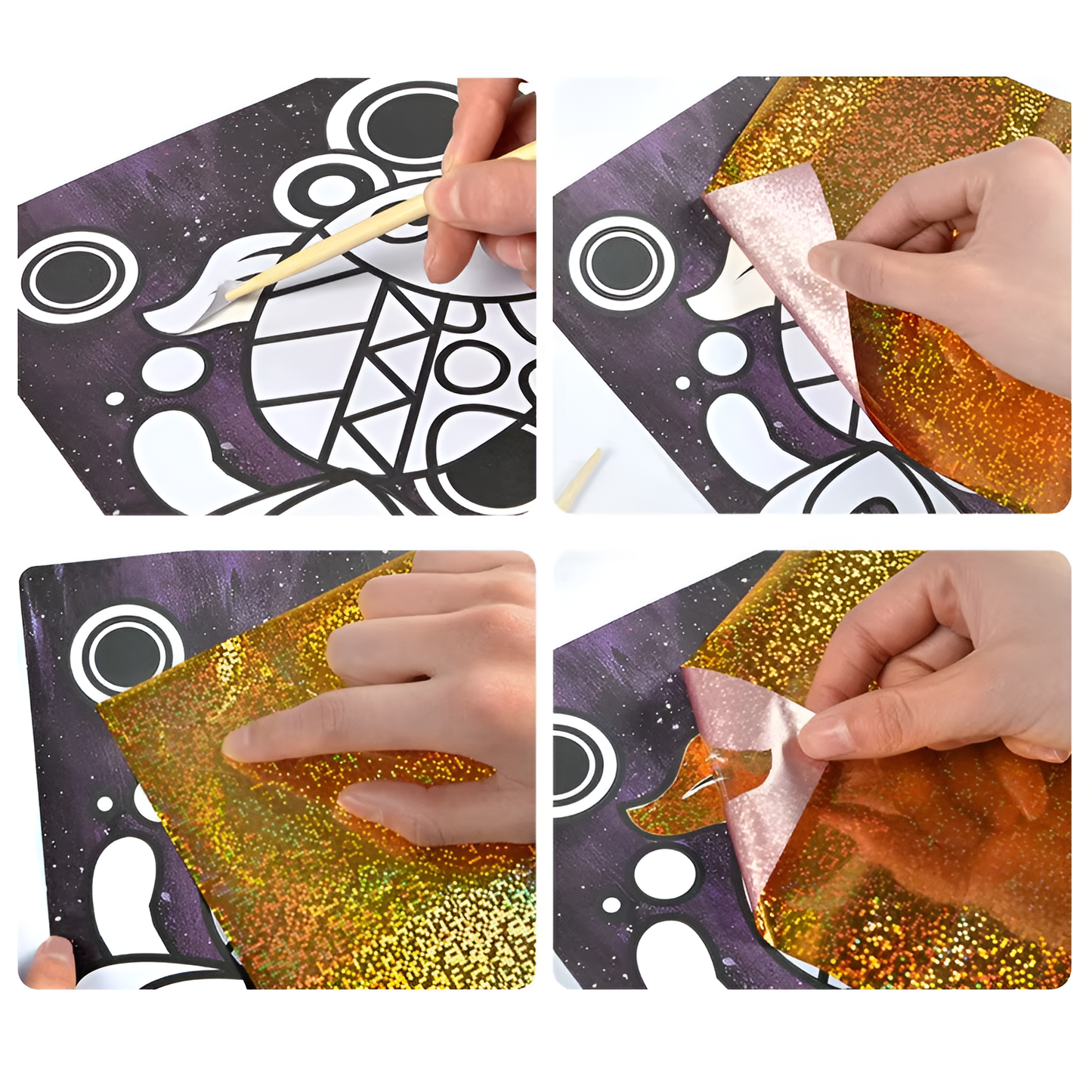 DIY Colorful Foil Tracing Art Kit