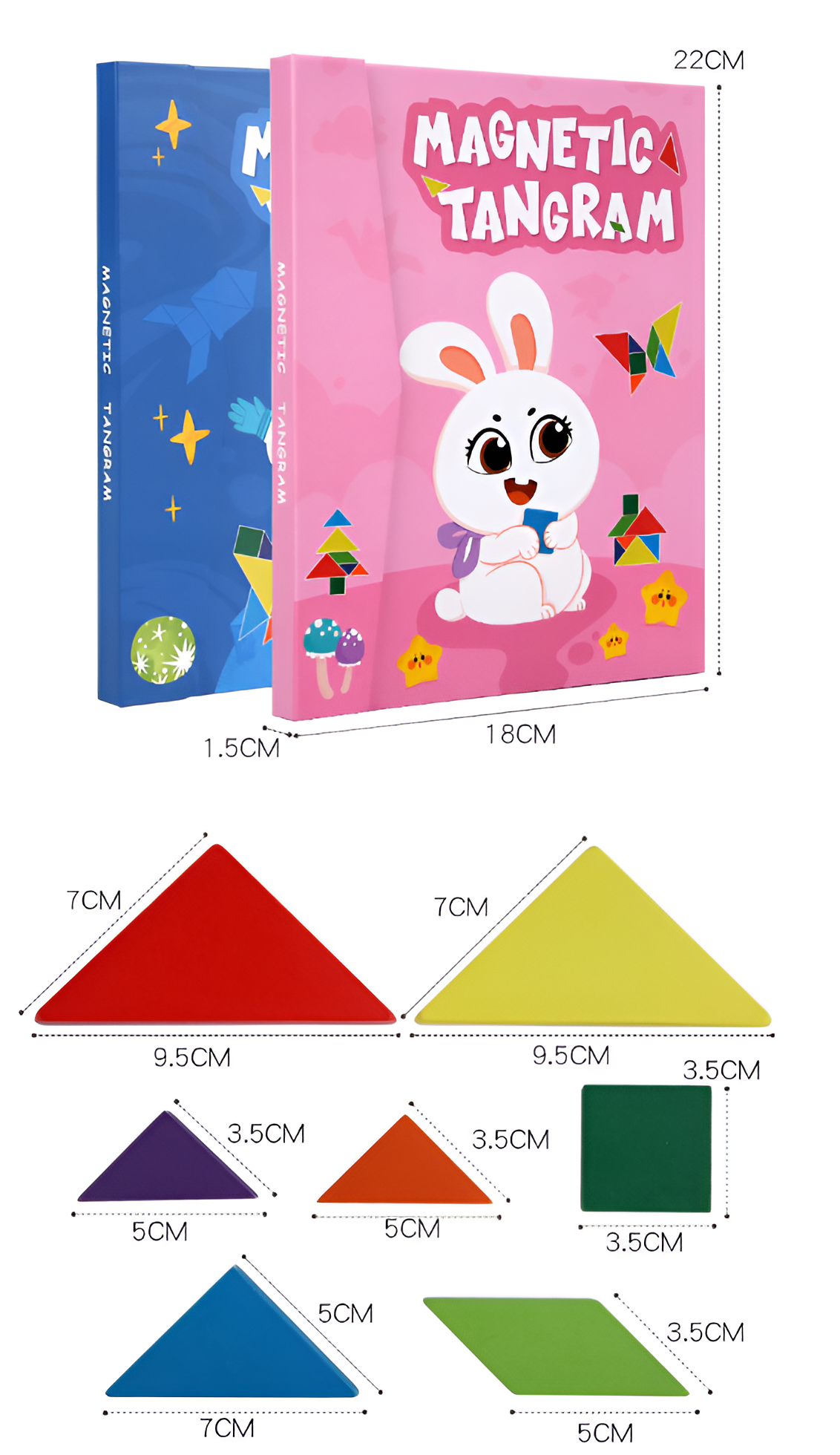 Montessori Magnetic Tangram Book