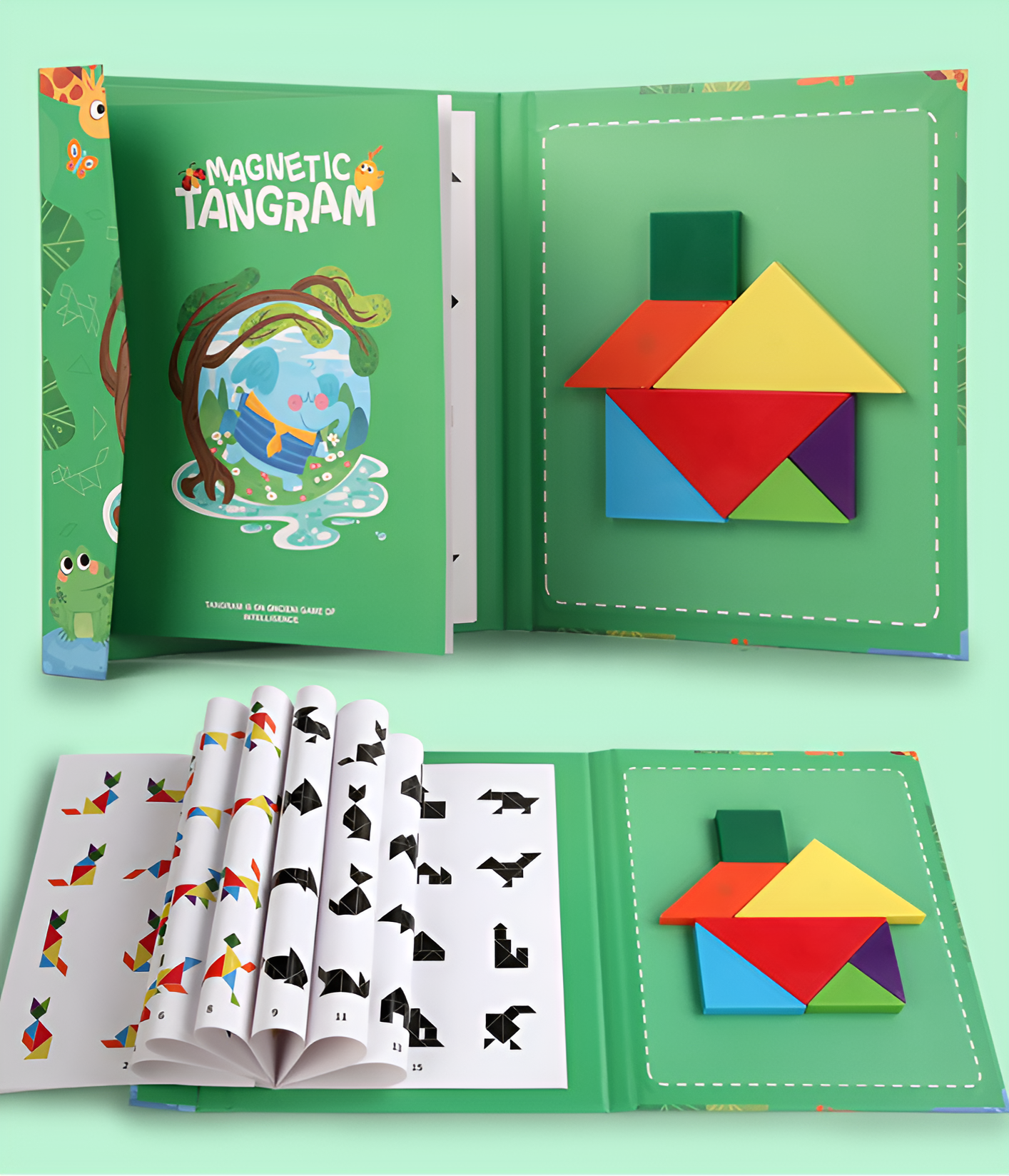 Montessori 3D Tangram Magnetic Puzzle