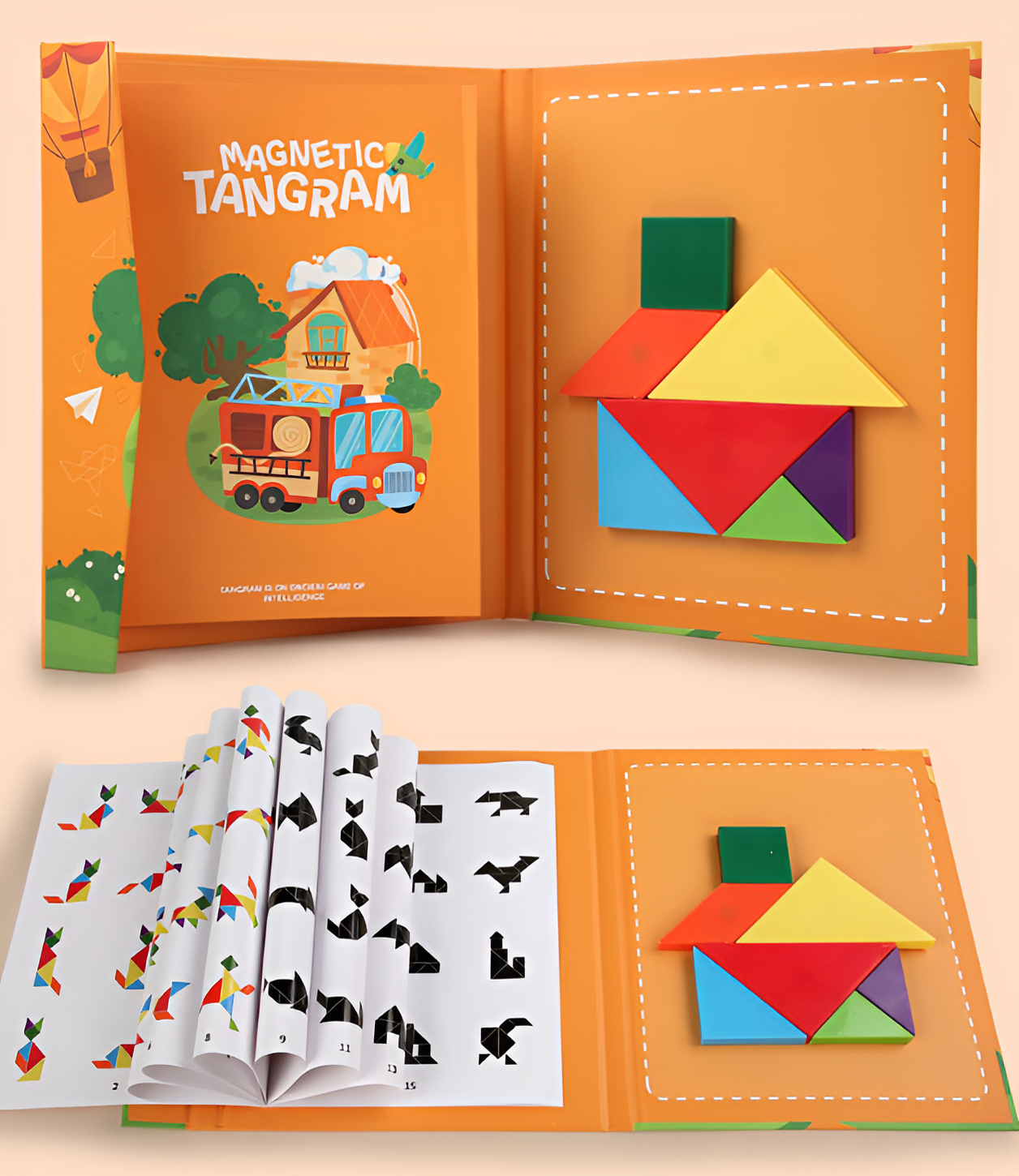 Montessori 3D Tangram Magnetic Puzzle