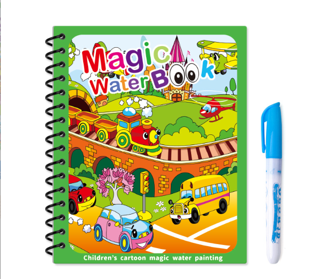 Montessori Water Drawing & Coloring Book