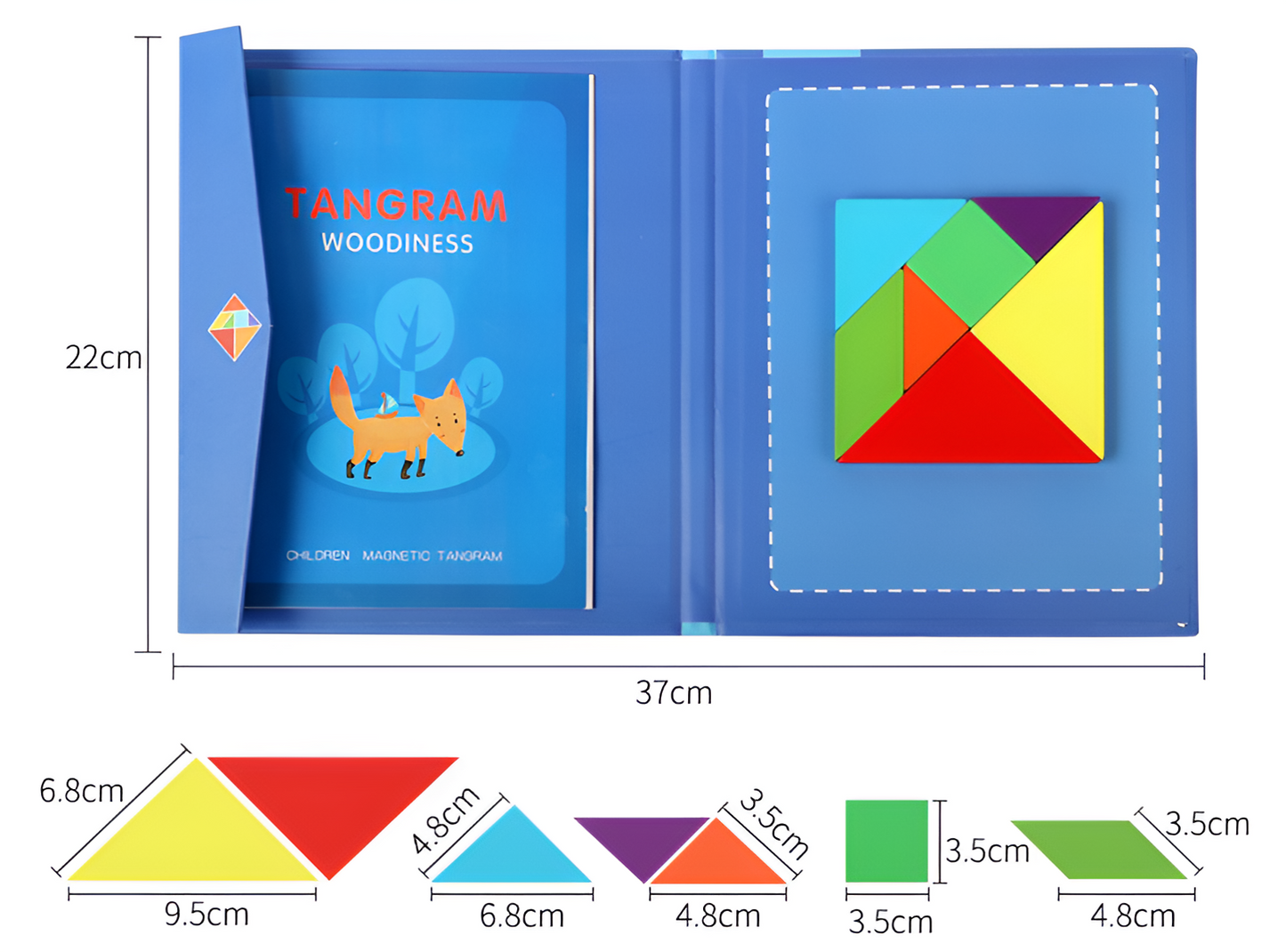 Montessori Magnetic Tangram Book