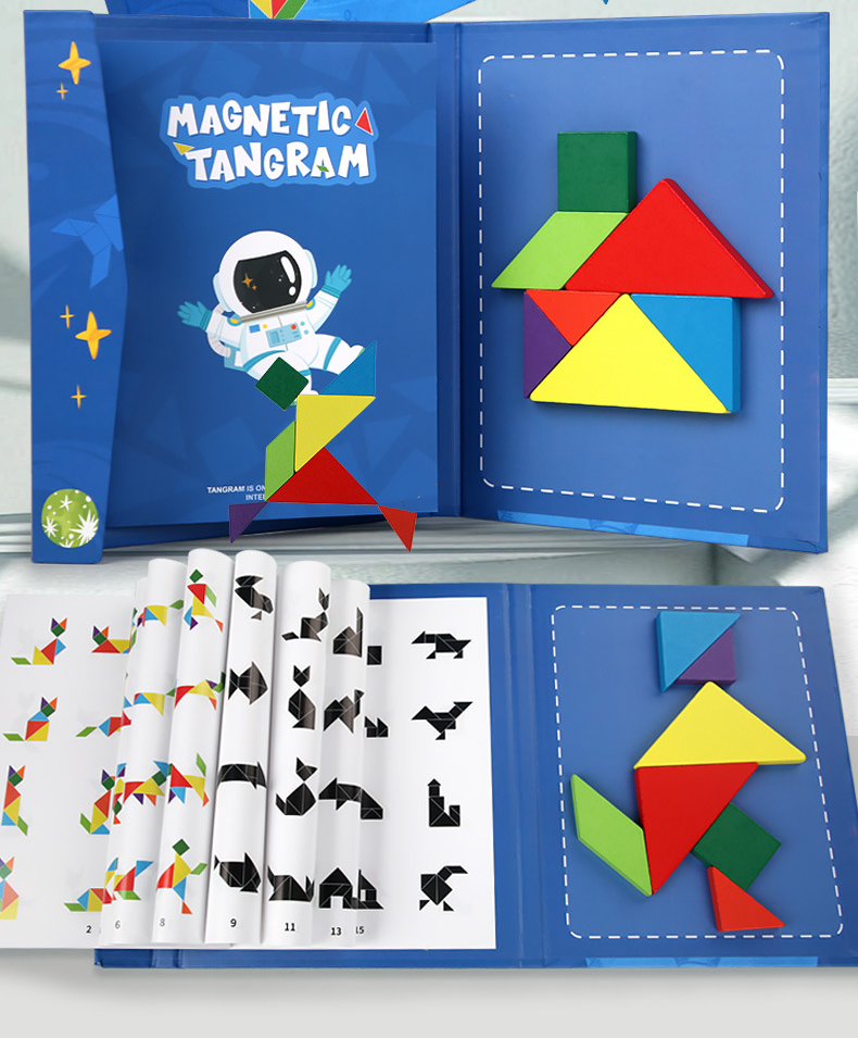 Montessori Magnetic Tangram Book