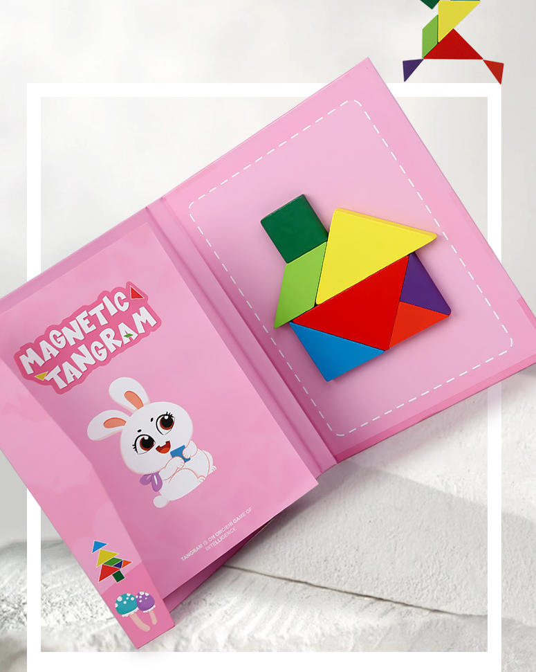 Montessori Magnetic Tangram Book