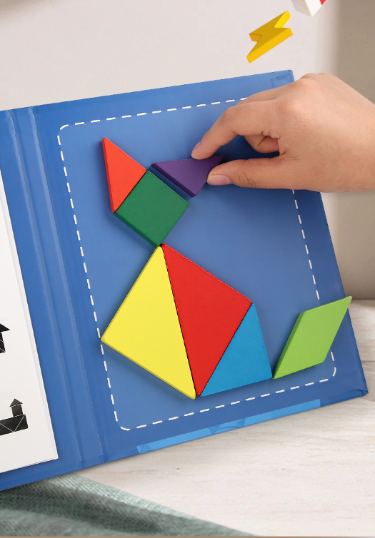 Montessori Magnetic Tangram Book