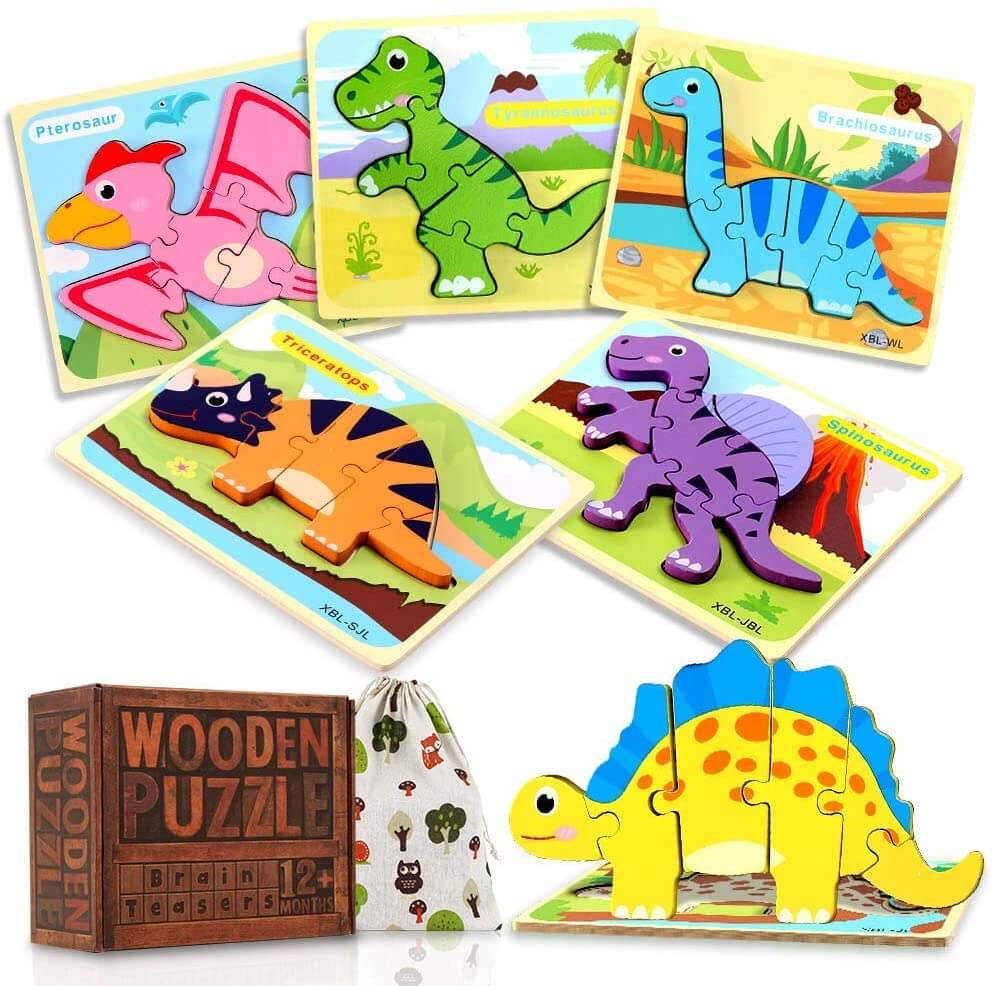 Animals & Dinosaur Puzzles 2x 6 PACK ($90 savings!) – Project Montessori