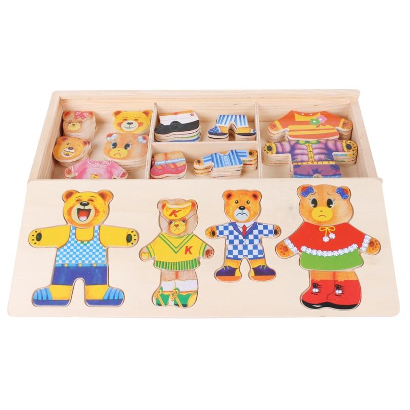 Best Seller: Montessori Bear Dress Up Game - Project Montessori